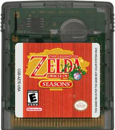 Cartridge artwork for Legend Of Zelda - Oracle Of Seasons, The on the Nintendo Game Boy Color.