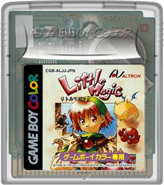 Cartridge artwork for Little Magic on the Nintendo Game Boy Color.