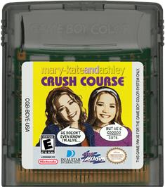Cartridge artwork for Mary-kate And Ashley - Crush Course on the Nintendo Game Boy Color.