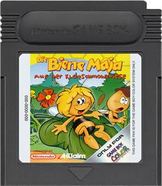 Cartridge artwork for Maya the Bee - Garden Adventures on the Nintendo Game Boy Color.