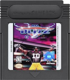 Cartridge artwork for NFL Blitz on the Nintendo Game Boy Color.