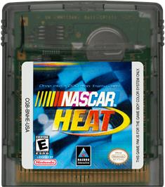 Cartridge artwork for Nascar Heat on the Nintendo Game Boy Color.