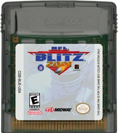 Cartridge artwork for Nfl Blitz 2001 on the Nintendo Game Boy Color.