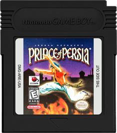 Cartridge artwork for Prince Of Persia on the Nintendo Game Boy Color.
