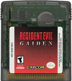 Cartridge artwork for Resident Evil: Gaiden on the Nintendo Game Boy Color.