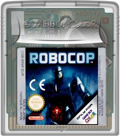 Cartridge artwork for Robocop on the Nintendo Game Boy Color.
