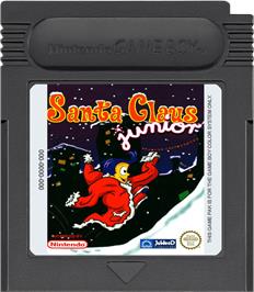 Cartridge artwork for Santa Claus Junior on the Nintendo Game Boy Color.