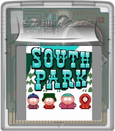 Cartridge artwork for South Park on the Nintendo Game Boy Color.