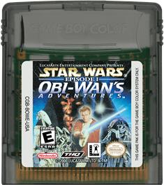 Cartridge artwork for Star Wars: Episode I: Obi-Wan's Adventures on the Nintendo Game Boy Color.