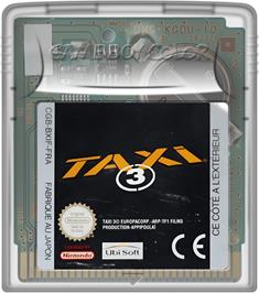Cartridge artwork for Taxi 3 on the Nintendo Game Boy Color.