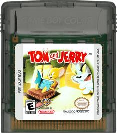 Cartridge artwork for Tom And Jerry on the Nintendo Game Boy Color.