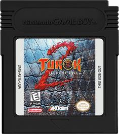 Cartridge artwork for Turok 2 - Seeds Of Evil on the Nintendo Game Boy Color.