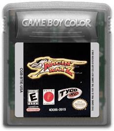 Cartridge artwork for Tyco Racin' Ratz on the Nintendo Game Boy Color.