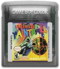 Cartridge artwork for Ultimate Paintball on the Nintendo Game Boy Color.