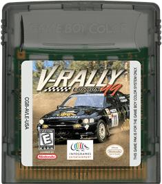 Cartridge artwork for V-rally Championship Edition on the Nintendo Game Boy Color.