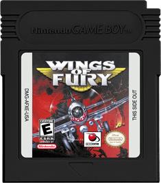 Cartridge artwork for Wings Of Fury on the Nintendo Game Boy Color.