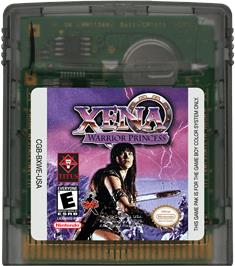 Cartridge artwork for Xena - Warrior Princess on the Nintendo Game Boy Color.