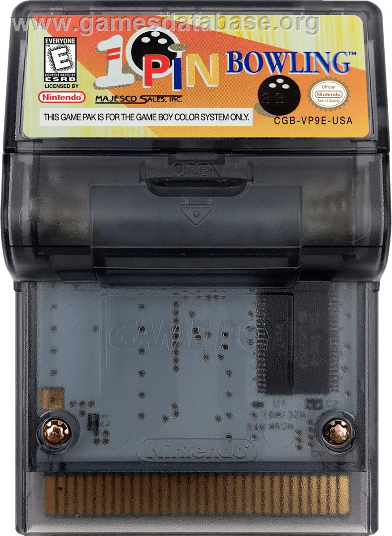 10-pin Bowling - Nintendo Game Boy Color - Artwork - Cartridge