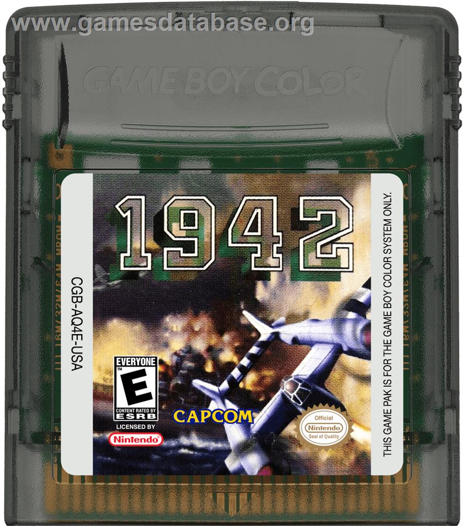 1942 - Nintendo Game Boy Color - Artwork - Cartridge
