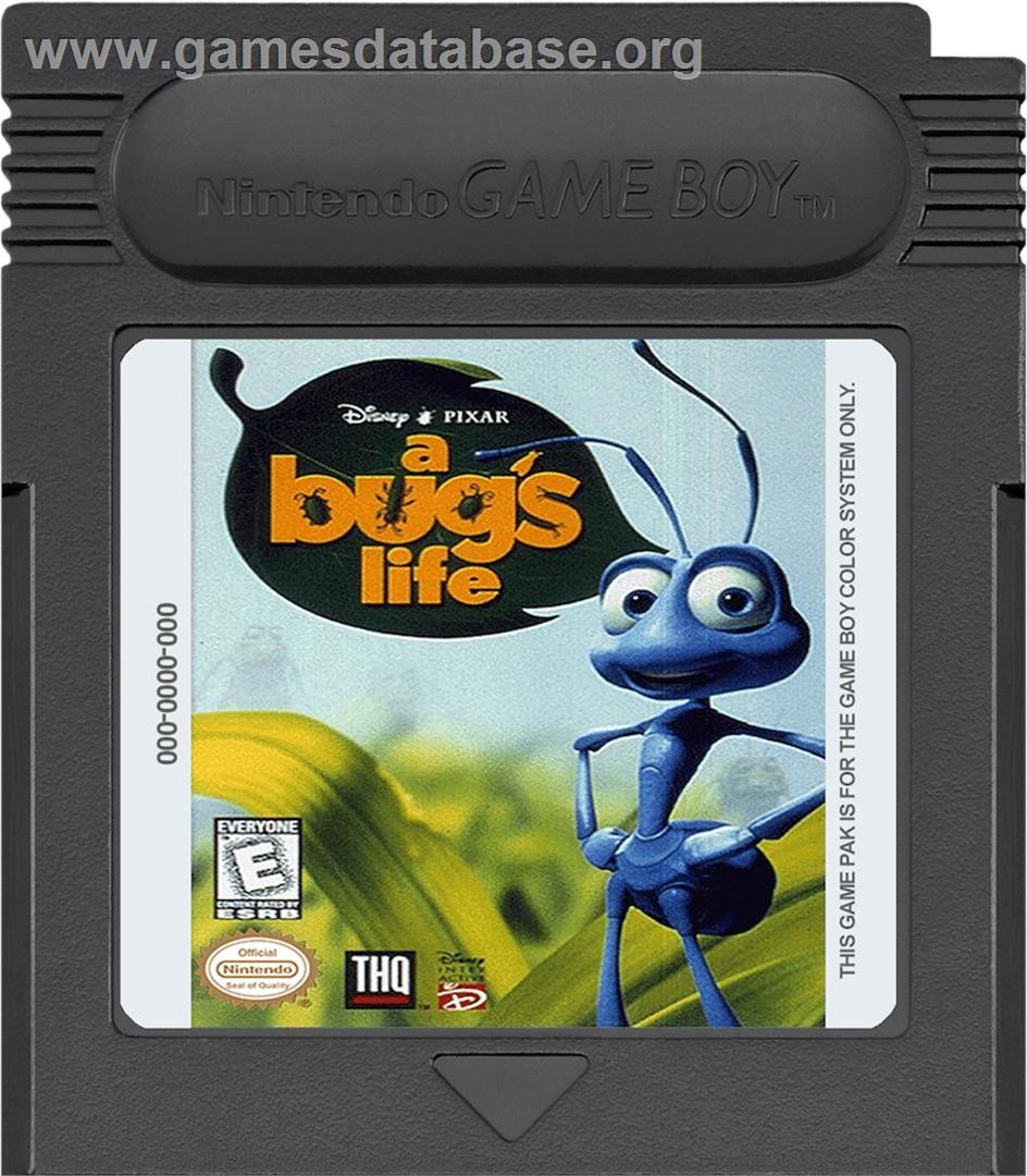 A Bug's Life - Nintendo Game Boy Color - Artwork - Cartridge