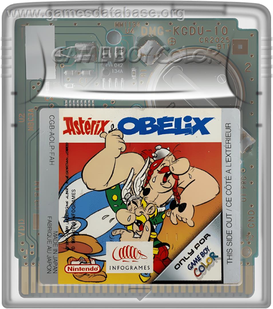 Asterix And Obelix - Nintendo Game Boy Color - Artwork - Cartridge
