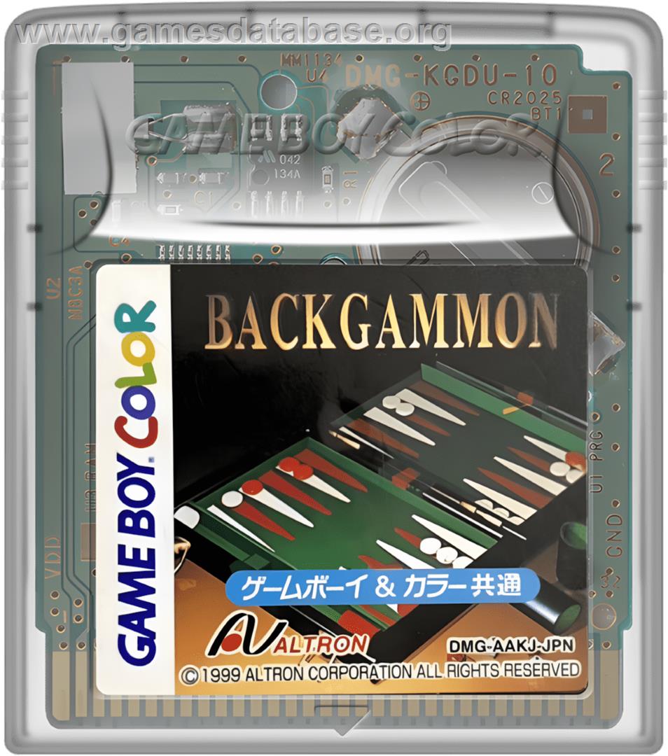 Backgammon - Nintendo Game Boy Color - Artwork - Cartridge