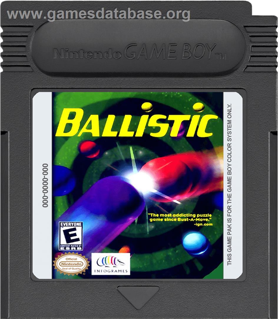 Ballistic - Nintendo Game Boy Color - Artwork - Cartridge