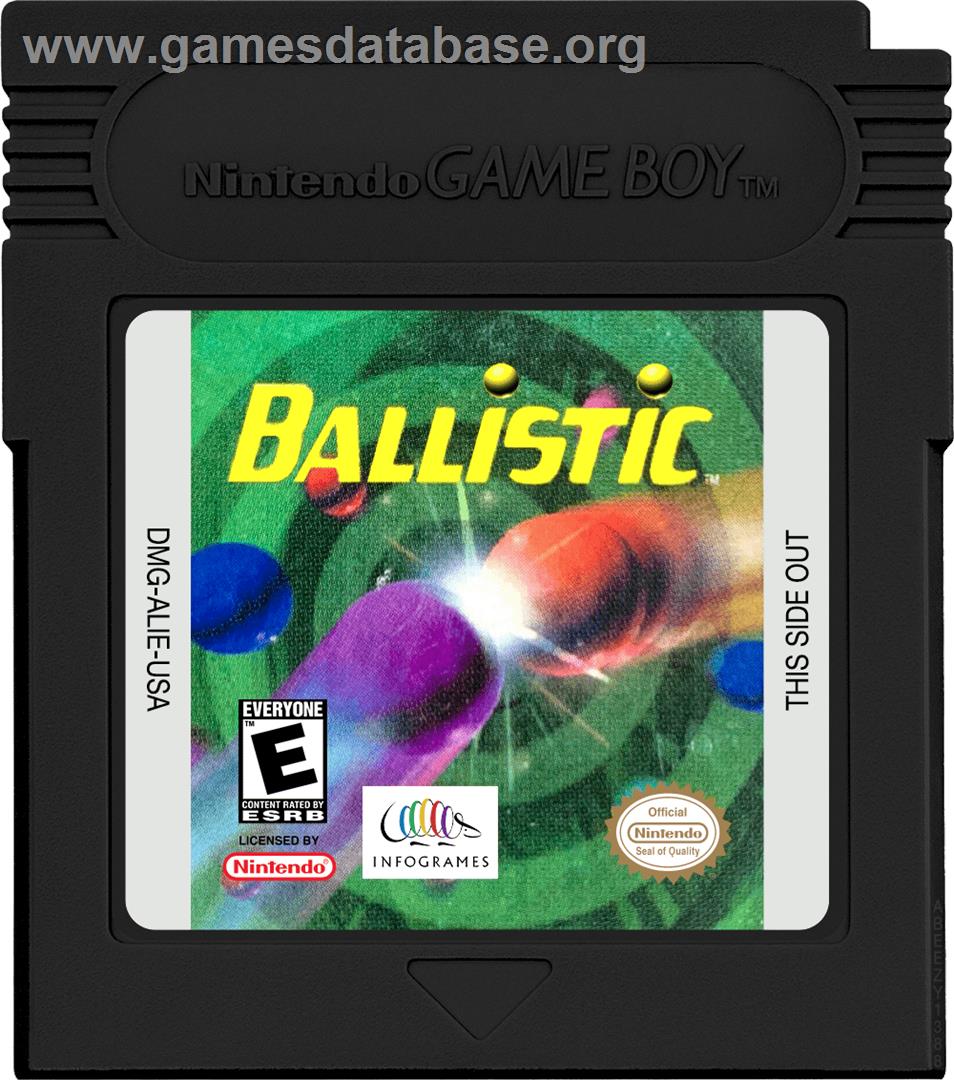 Ballistic - Nintendo Game Boy Color - Artwork - Cartridge