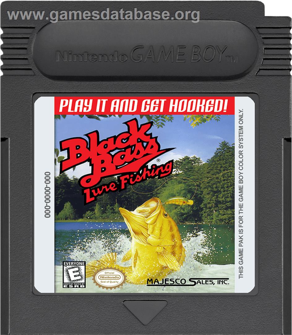 Black Bass - Lure Fishing - Nintendo Game Boy Color - Artwork - Cartridge