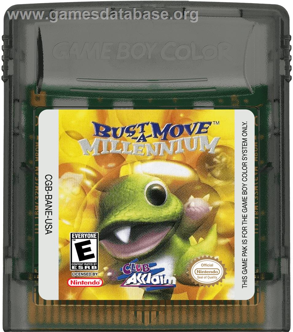 Bust a Move Millennium - Nintendo Game Boy Color - Artwork - Cartridge