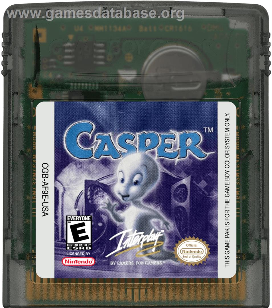 Casper - Nintendo Game Boy Color - Artwork - Cartridge