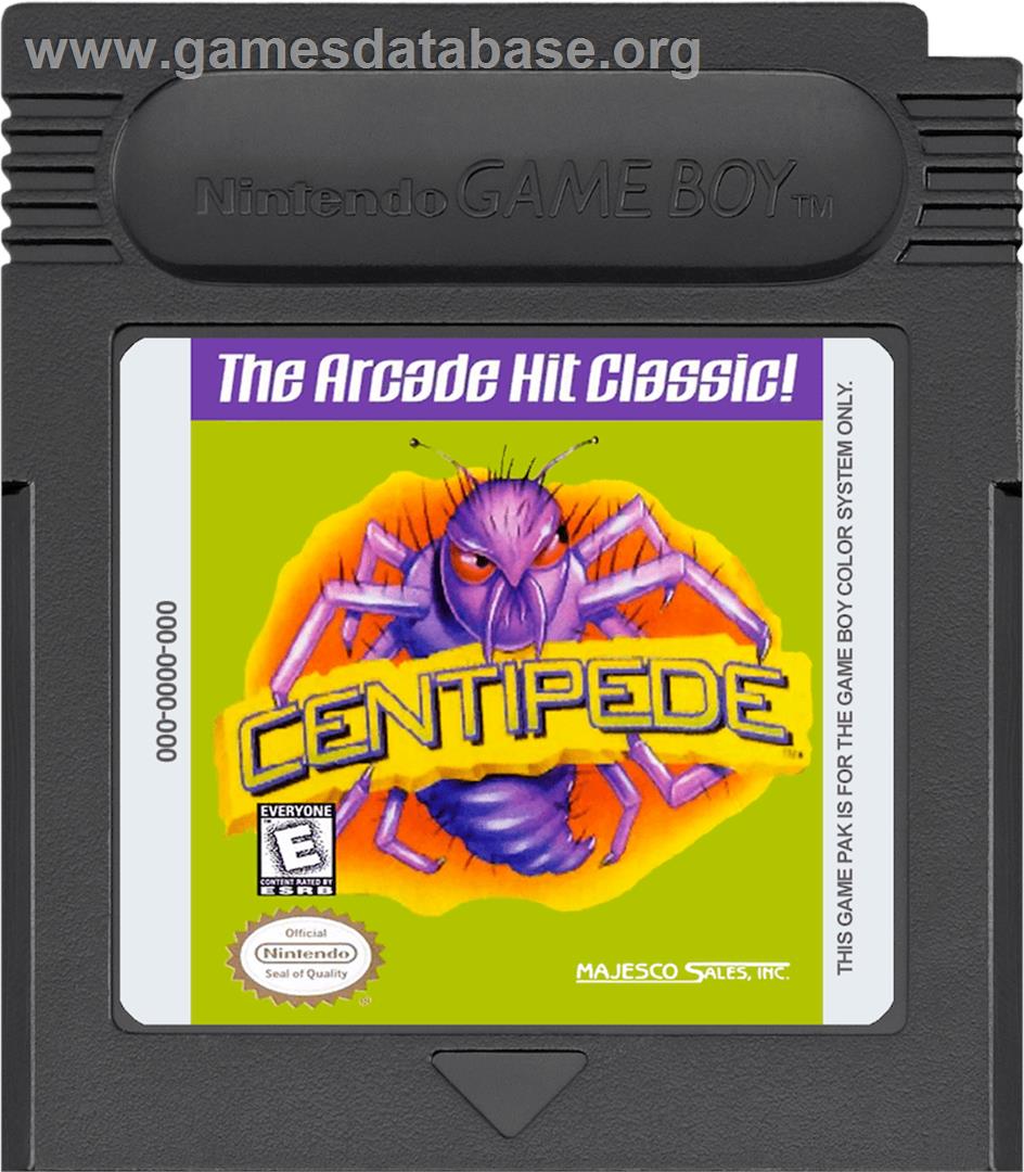 Centipede - Nintendo Game Boy Color - Artwork - Cartridge
