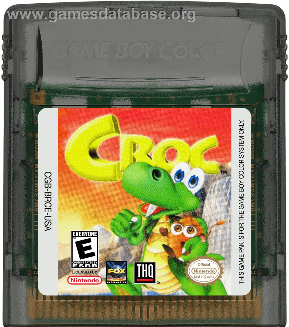 Croc - Nintendo Game Boy Color - Artwork - Cartridge