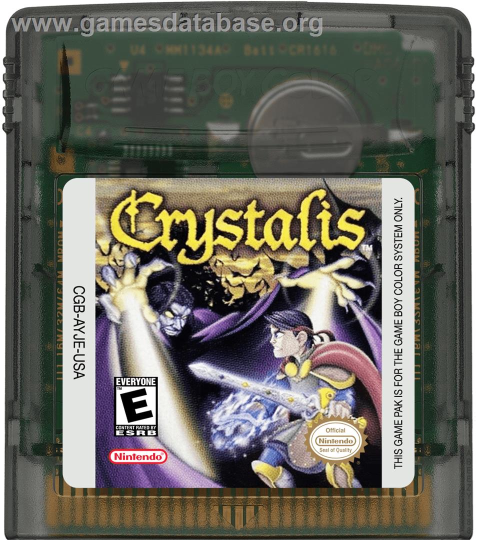 Crystalis - Nintendo Game Boy Color - Artwork - Cartridge