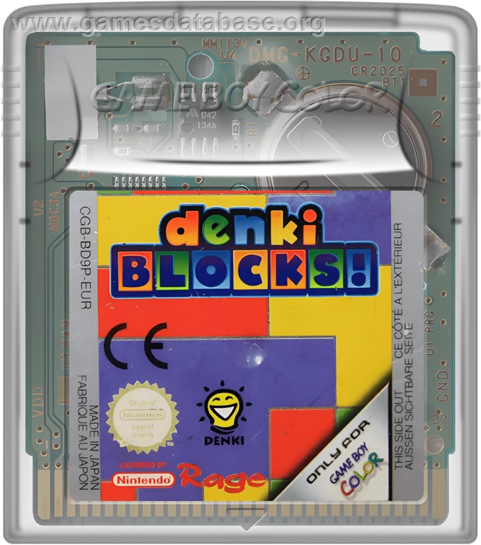 Denki Blocks! - Nintendo Game Boy Color - Artwork - Cartridge