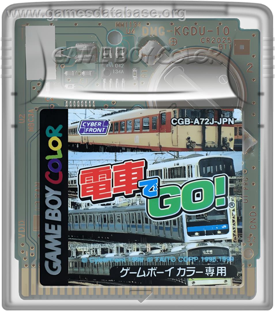 Densha De Go! - Nintendo Game Boy Color - Artwork - Cartridge