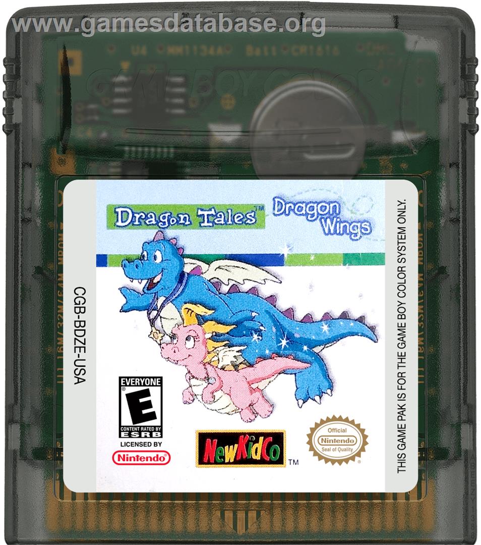 Dragon Tales - Dragon Wings - Nintendo Game Boy Color - Artwork - Cartridge