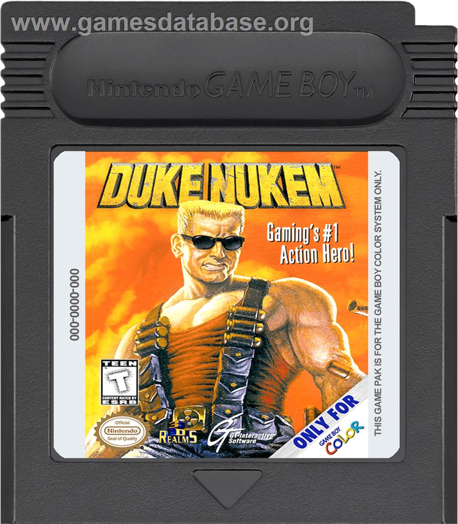 Duke Nukem - Nintendo Game Boy Color - Artwork - Cartridge