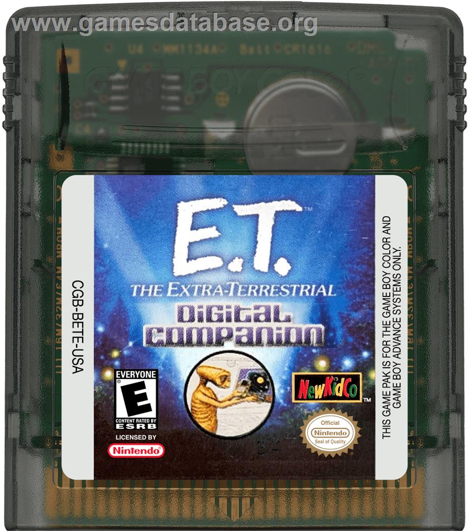 E.t. The Extra Terrestrial - Digital Companion - Nintendo Game Boy Color - Artwork - Cartridge