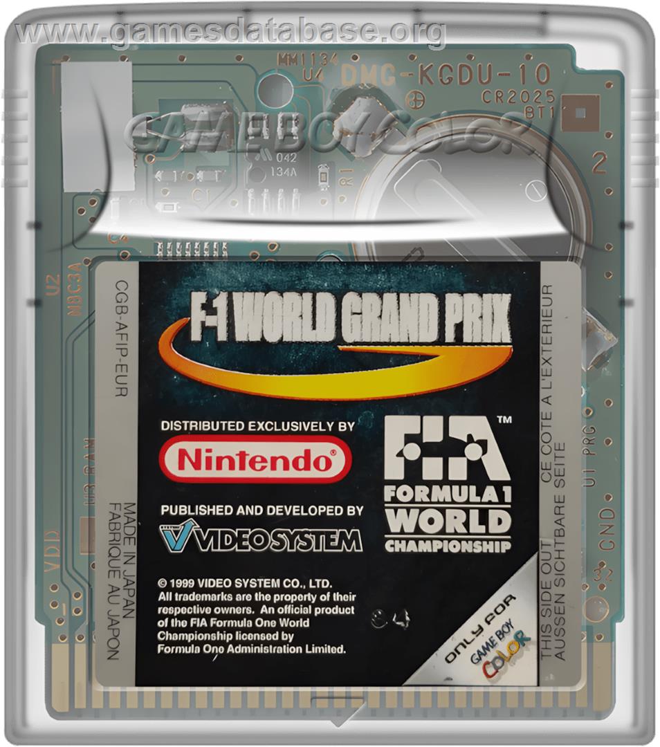 F-1 World Grand Prix - Nintendo Game Boy Color - Artwork - Cartridge