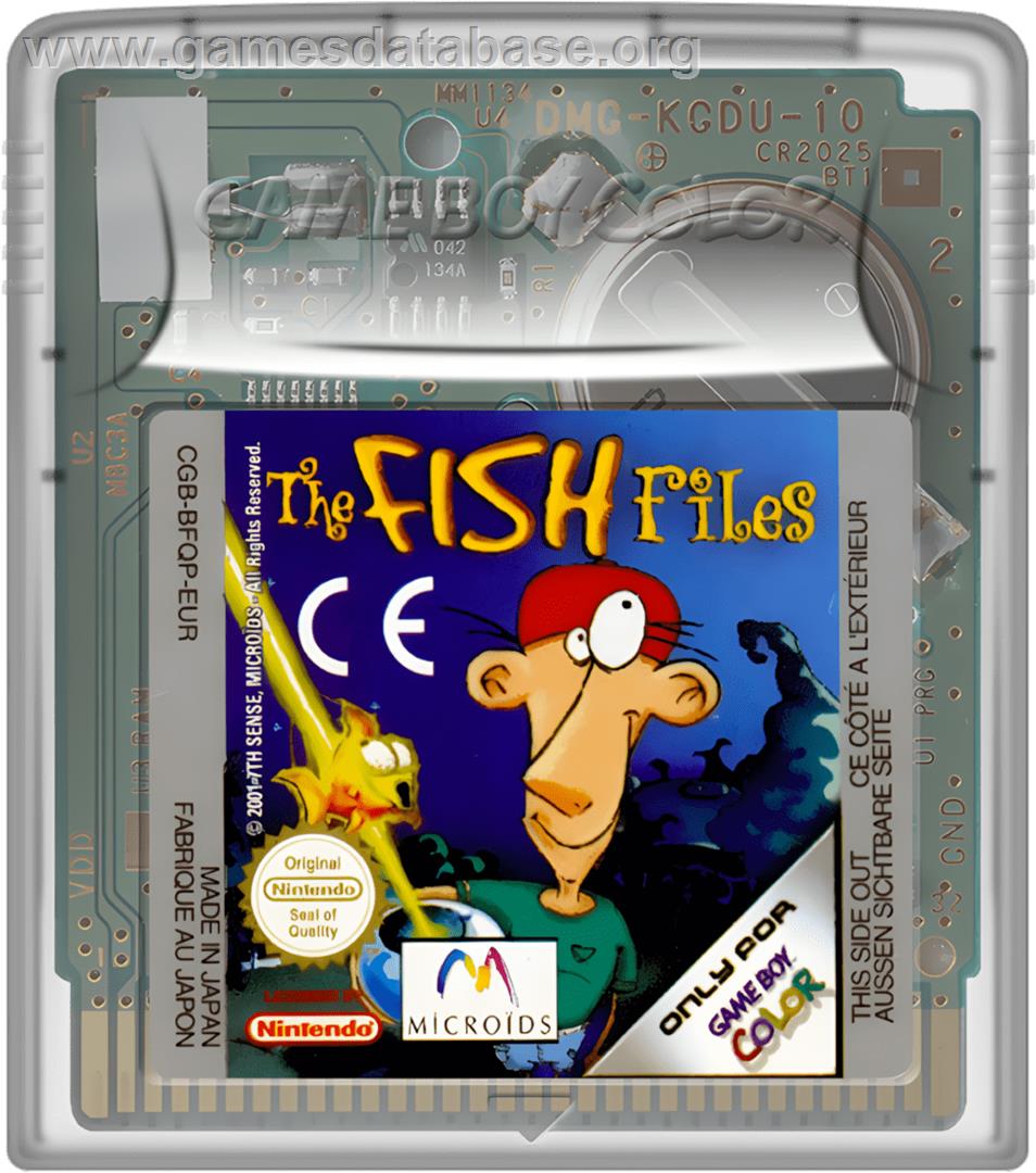 Fish Files, The - Nintendo Game Boy Color - Artwork - Cartridge