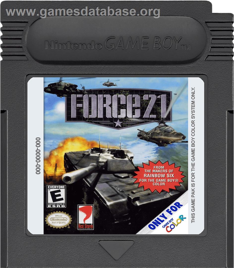Force 21 - Nintendo Game Boy Color - Artwork - Cartridge