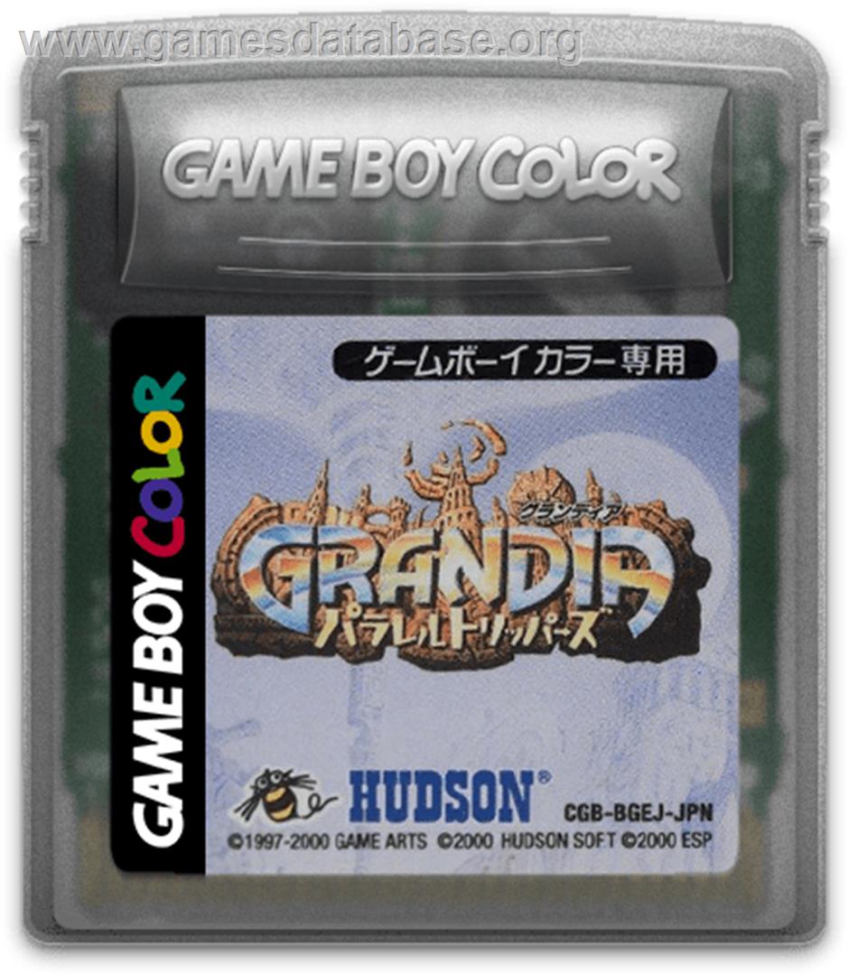 Grandia: Parallel Trippers - Nintendo Game Boy Color - Artwork - Cartridge