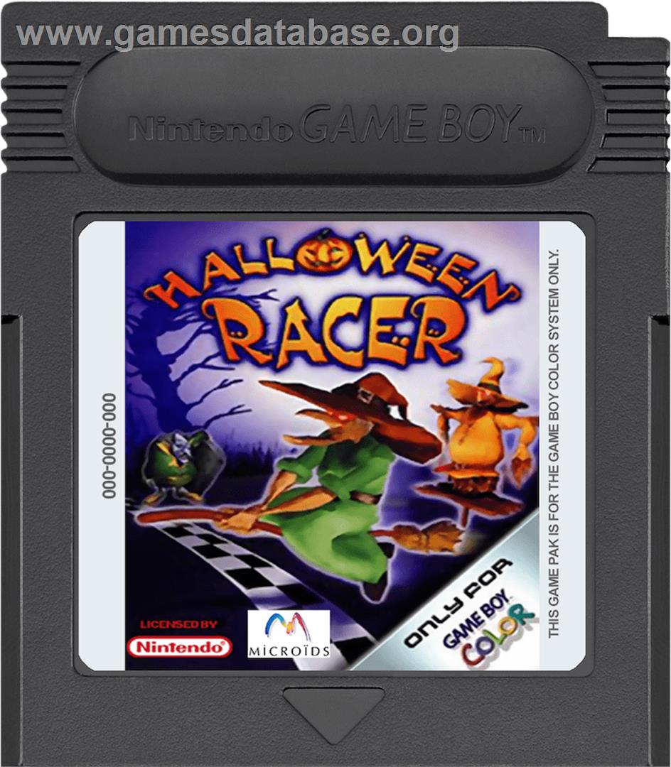 Halloween Racer - Nintendo Game Boy Color - Artwork - Cartridge