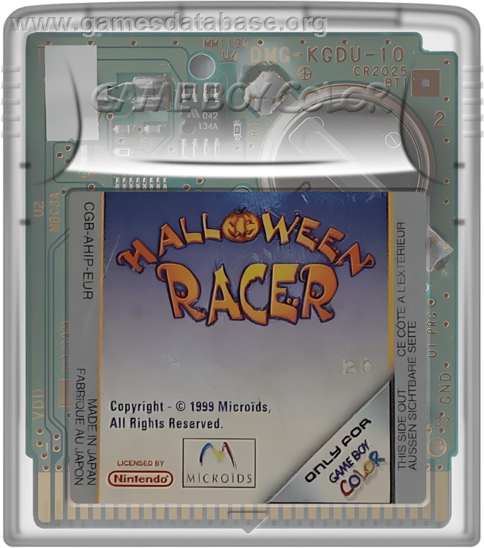 Halloween Racer - Nintendo Game Boy Color - Artwork - Cartridge