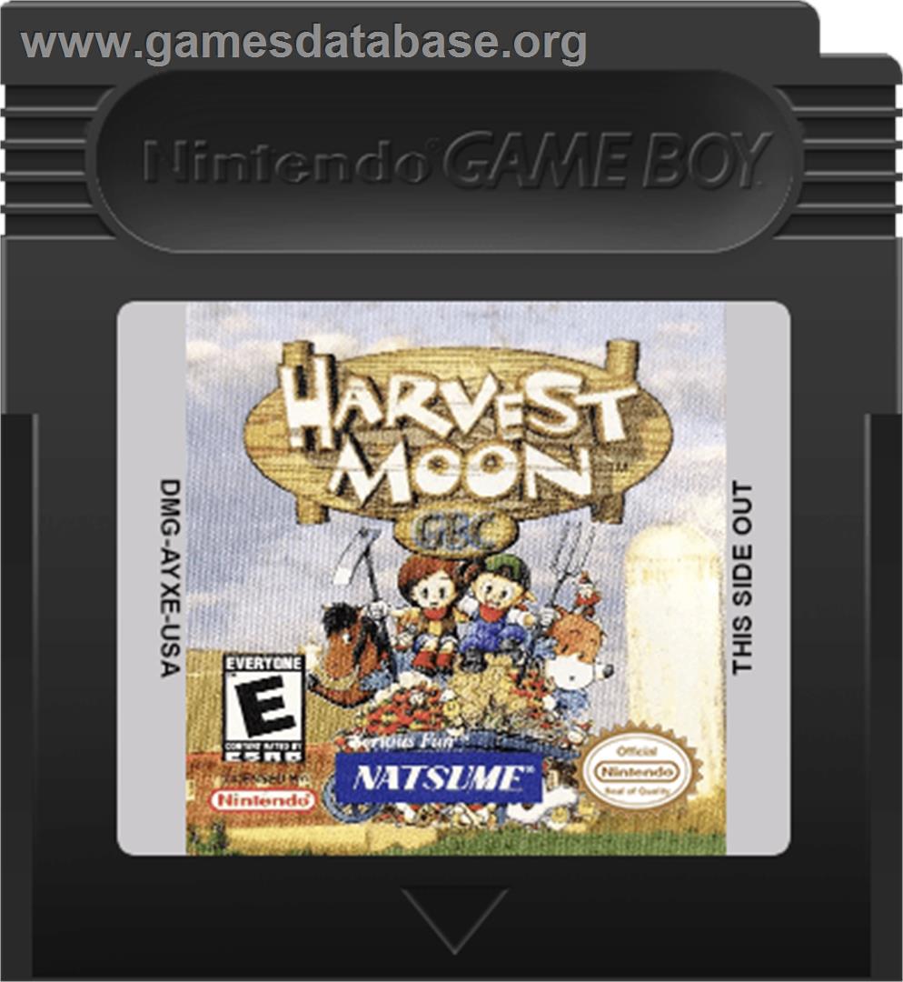 Harvest Moon - Nintendo Game Boy Color - Artwork - Cartridge