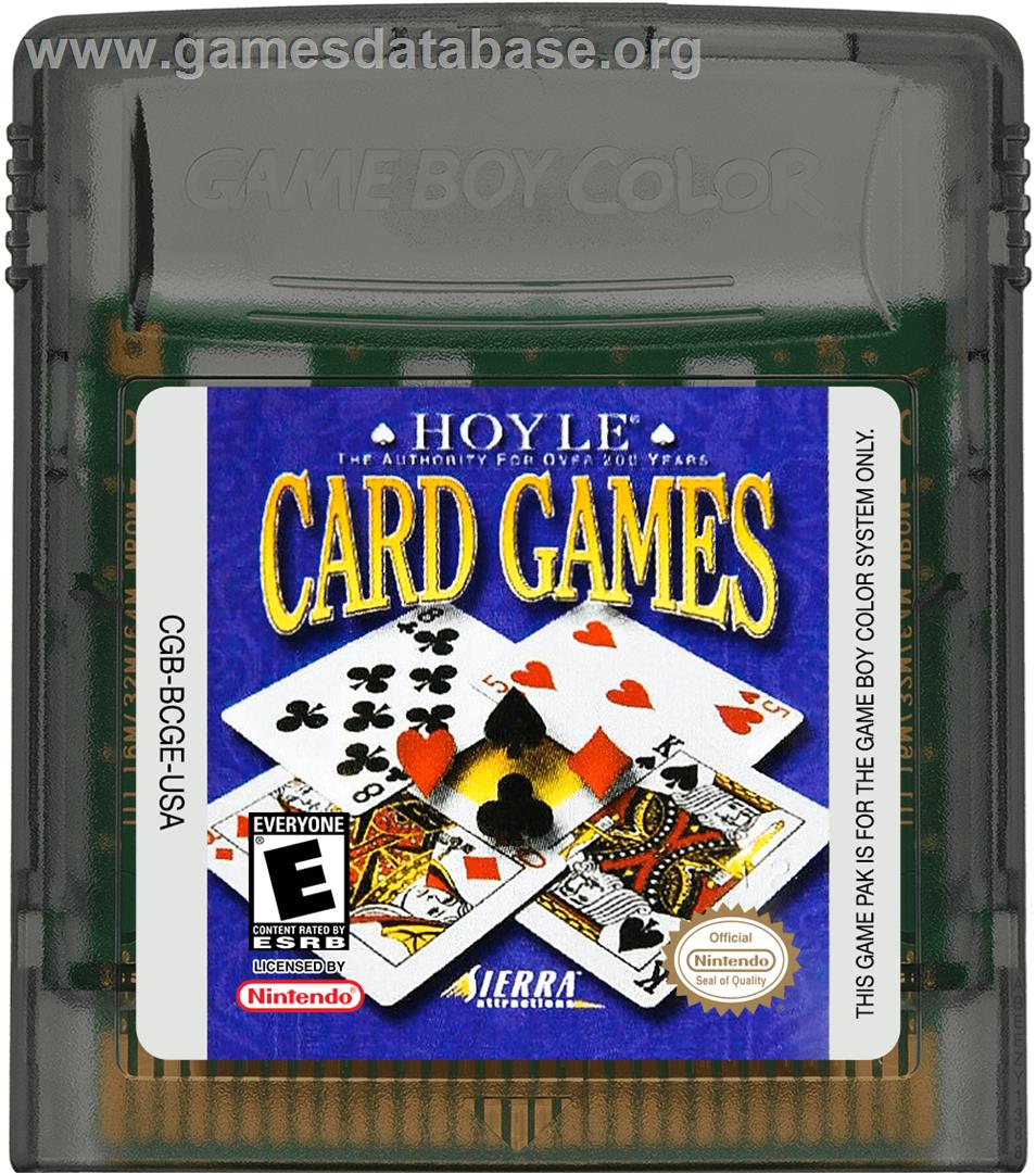 Hoyle Card Games - Nintendo Game Boy Color - Artwork - Cartridge