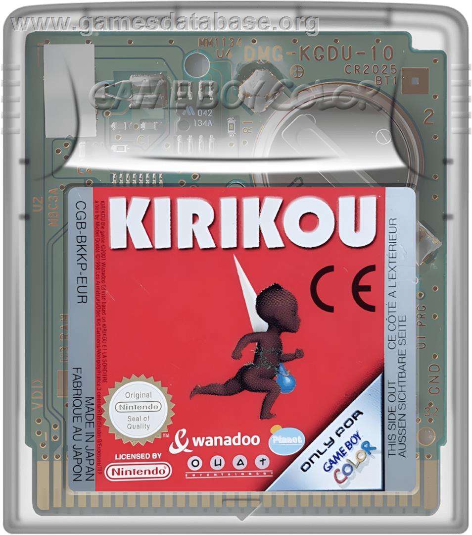 Kirikou - Nintendo Game Boy Color - Artwork - Cartridge