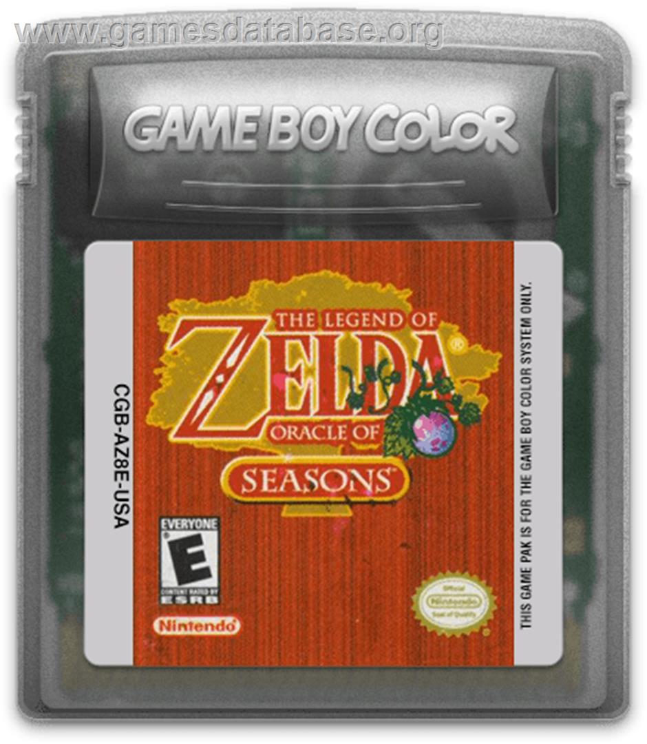 Legend of Zelda: Oracle of Seasons - Nintendo Game Boy Color - Artwork - Cartridge