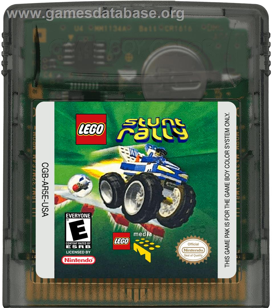 Lego Stunt Rally - Nintendo Game Boy Color - Artwork - Cartridge